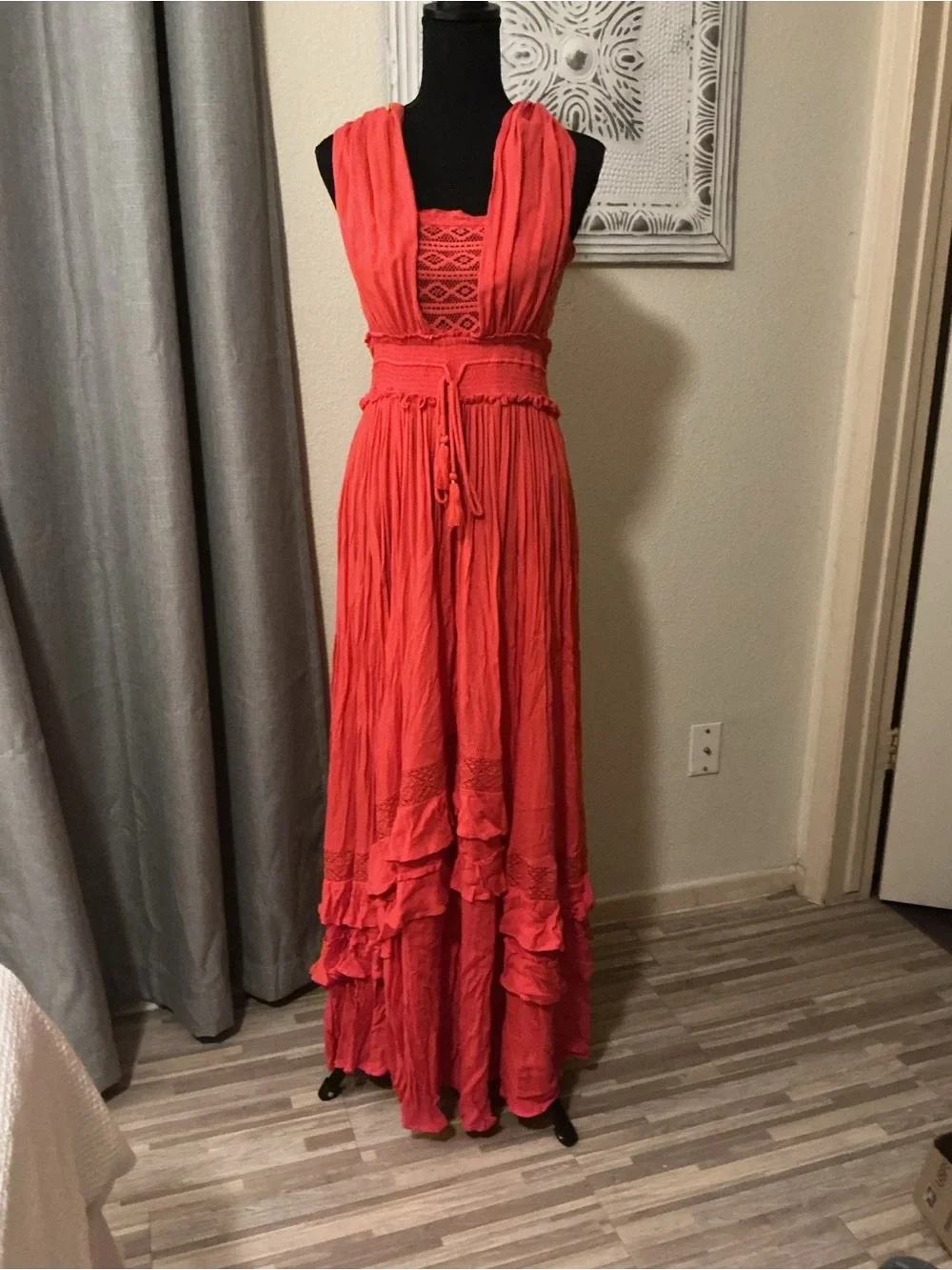 Free People Santa Maria Maxi Dress Pink Rose